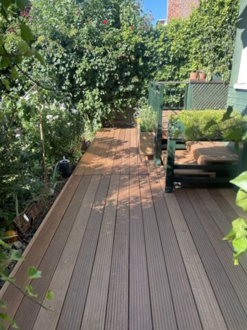 Holzterrasse Gartendielen